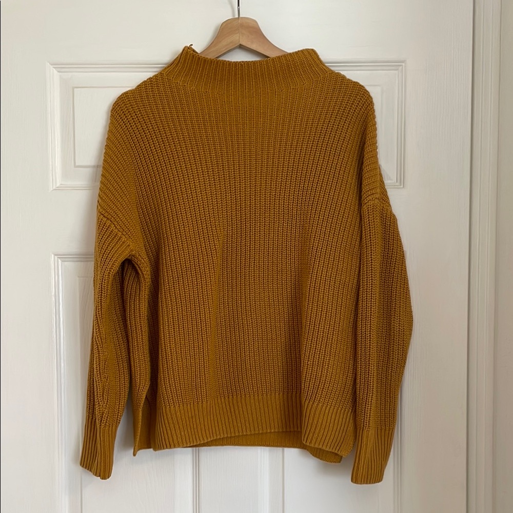 Max Studio Yellow Cowl Neck Sweater